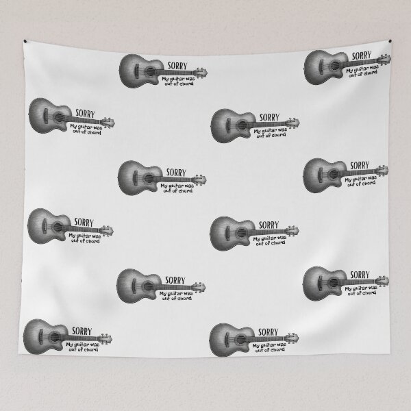 Item preview, Sorry, My Guitar Was Out of Chord | Funny Guitar Pun T-Shirt designed and sold by CutieGalore.