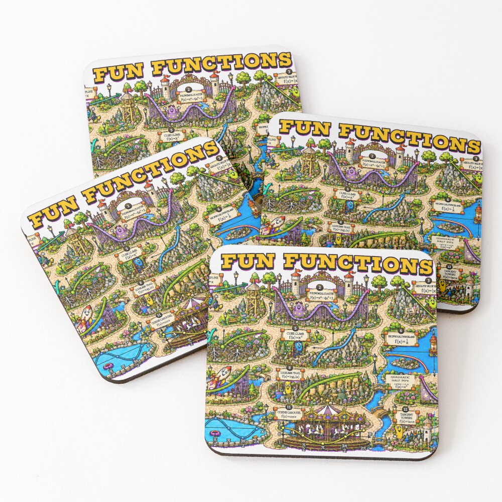 Item preview, Coasters (Set of 4) designed and sold by ForestaMath.