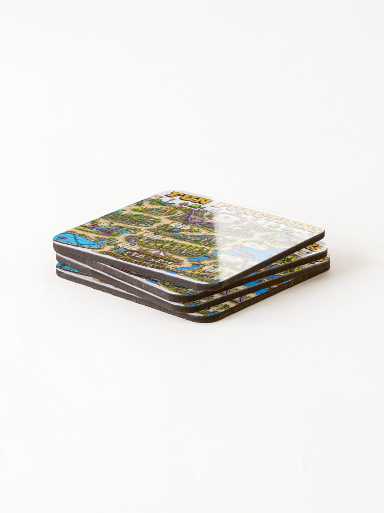 Thumbnail 4 of 5, Coasters (Set of 4), Fun Functions designed and sold by ForestaMath.