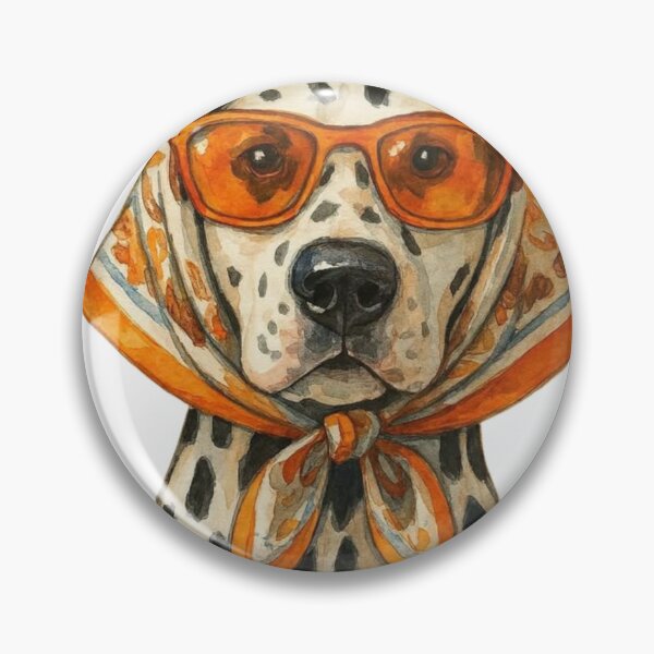 Item preview, Retro Dalmatian Dog Sunglasses Headscarf Art designed and sold by wecrea.