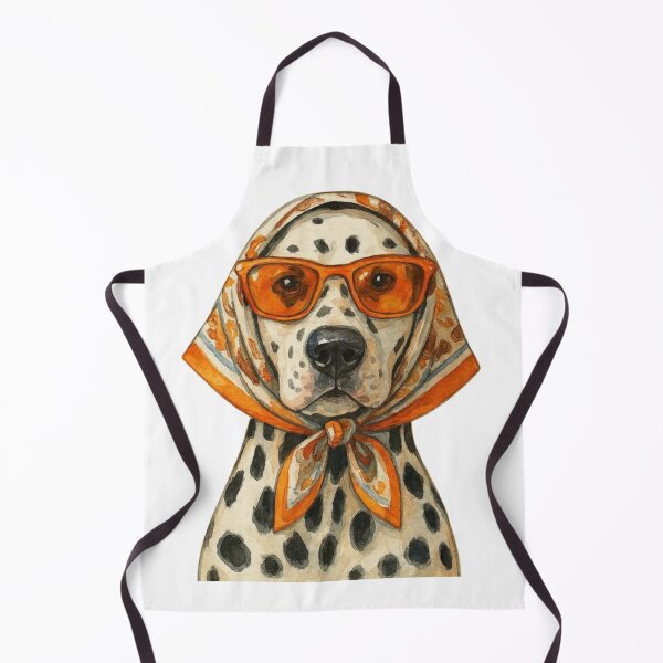 Item preview, Retro Dalmatian Dog Sunglasses Headscarf Art designed and sold by wecrea.
