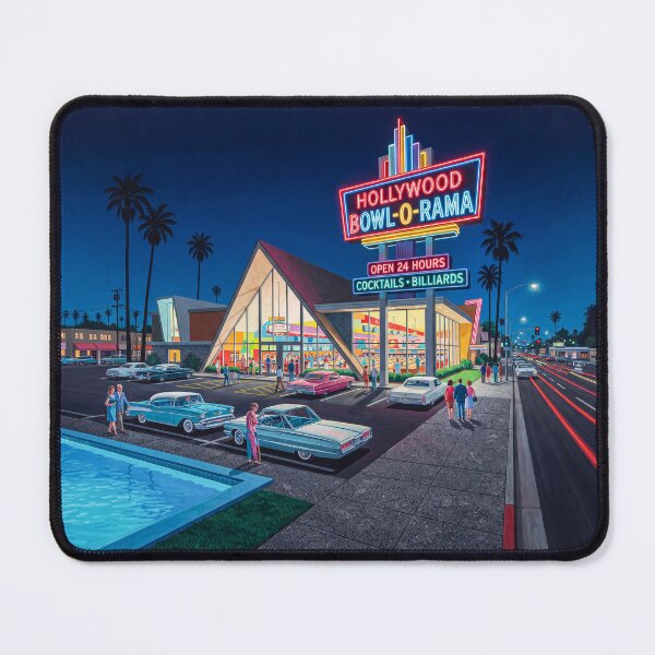 Item preview, Exterior Bowling Alley Neon Signs Pop Art designed and sold by Home Decor Art.