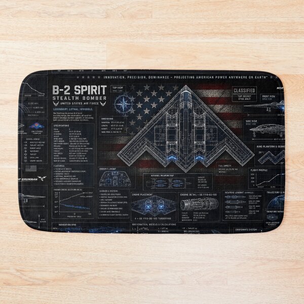 Artikelvorschau, B2 Spirit Stealth Bomber Bauplan entworfen und verkauft von Benito Del Ray.