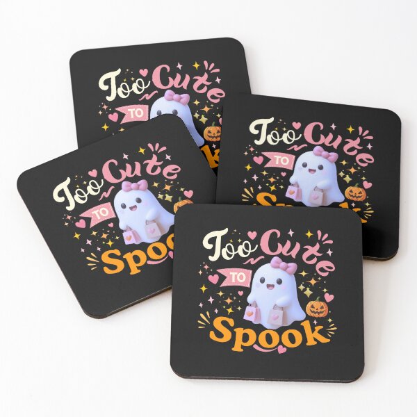 Item preview, Too Cute to Spook – Kawaii Ghost Halloween Sticker designed and sold by Reddiamond3 ⭐⭐⭐⭐⭐.