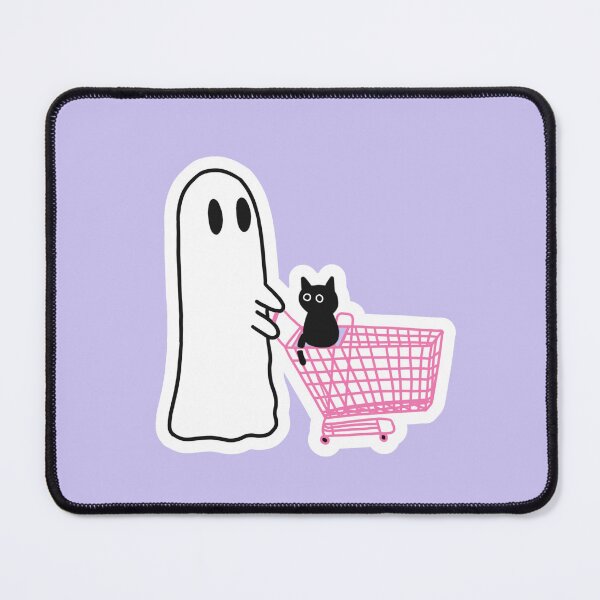 Item preview, Ghost with Grocery Cart designed and sold by Cute-Chaotic-Co.