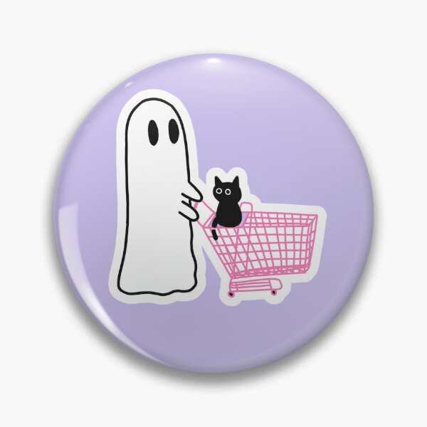 Item preview, Ghost with Grocery Cart designed and sold by Cute-Chaotic-Co.