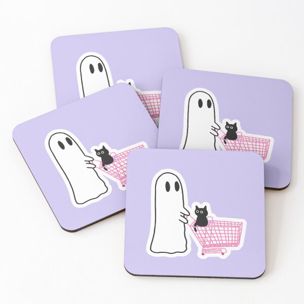 Item preview, Ghost with Grocery Cart designed and sold by Cute-Chaotic-Co.