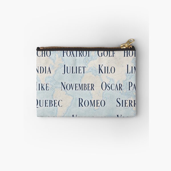 Item preview, The complete NATO phonetic alphabet on a world map designed and sold by LuluLeb.