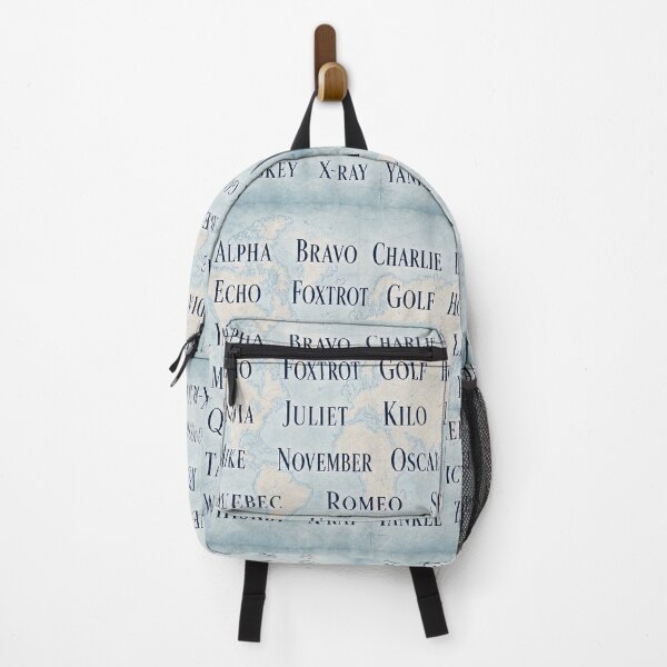 Item preview, The complete NATO phonetic alphabet on a world map designed and sold by LuluLeb.