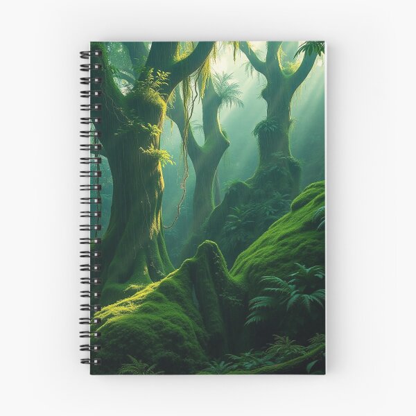 Item preview, Lush Mossy Enchanted Jungle Art designed and sold by IntelliMindDesigns.