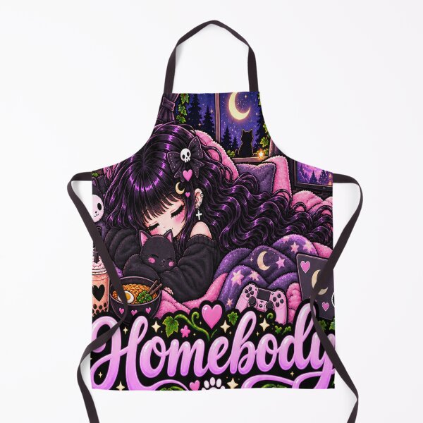 Item preview, Homebody Goth Girl Sticker designed and sold by AnnekeJordaan.