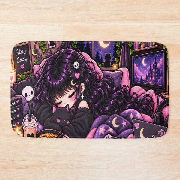 Item preview, Homebody Goth Girl Sticker designed and sold by AnnekeJordaan.
