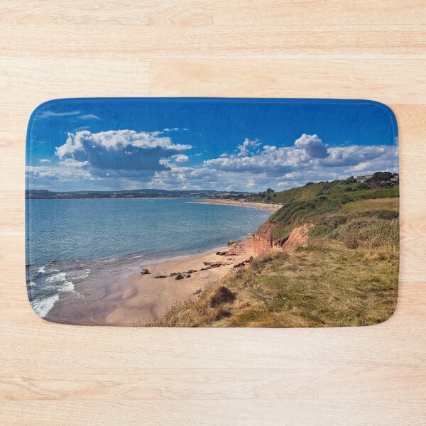 Item preview, Red Sandstone Cliffs Orcombe Point Exmouth Jurassic Coast Photography designed and sold by leonwoods.