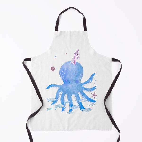 Item preview, Cute Octopus with Party Hat - Apparel and Stickers designed and sold by ArtbyAfroditi.