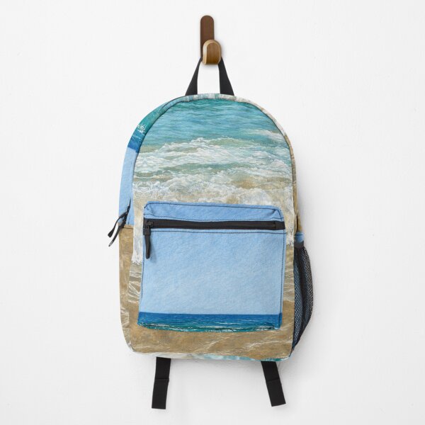 Item preview, Turquoise Ocean Waves – Serene Coastal Illustration designed and sold by wiwiart.