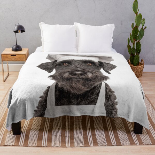 Item preview, Kerry Blue Terrier Chef Dog Funny Cooking Apron Hat Cute Pet Portrait designed and sold by LazyOwlStore.