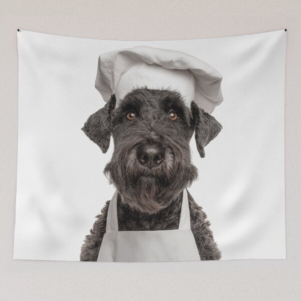 Item preview, Kerry Blue Terrier Chef Dog Funny Cooking Apron Hat Cute Pet Portrait designed and sold by LazyOwlStore.