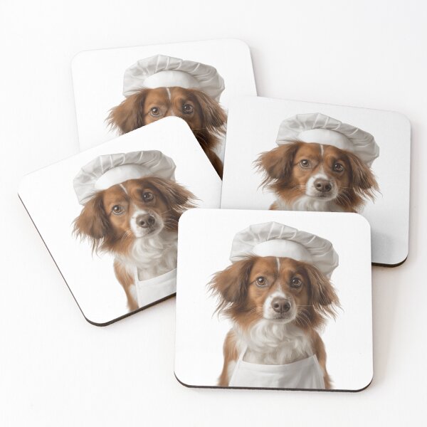 Artikelvorschau, Kooikerhondje Chef Dog Funny Cooking Apron Hat Cute Pet Portrait entworfen und verkauft von LazyOwlStore.