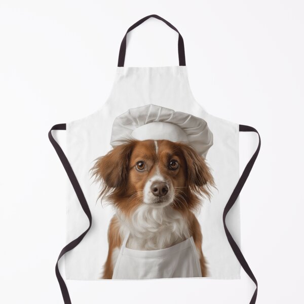 Artikelvorschau, Kooikerhondje Chef Dog Funny Cooking Apron Hat Cute Pet Portrait entworfen und verkauft von LazyOwlStore.