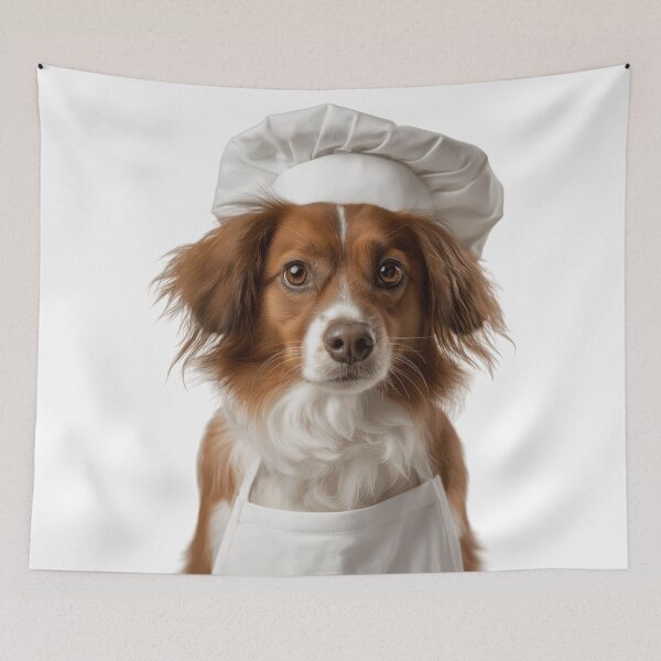 Item preview, Kooikerhondje Chef Dog Funny Cooking Apron Hat Cute Pet Portrait designed and sold by LazyOwlStore.