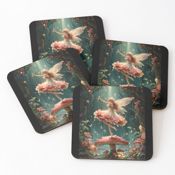 Item preview, Fairy Dancing On Enchanted Mushroom designed and sold by Storybook Botanica.