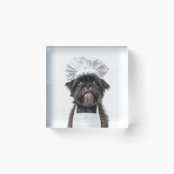 Item preview, Affenpinscher Chef Dog Funny Cooking Apron Hat Cute Pet Portrait designed and sold by LazyOwlStore.