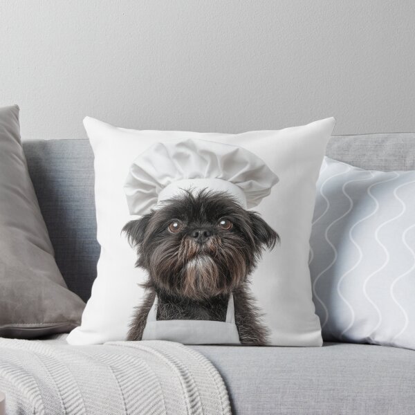Item preview, Affenpinscher Chef Dog Funny Cooking Apron Hat Cute Pet Portrait designed and sold by LazyOwlStore.