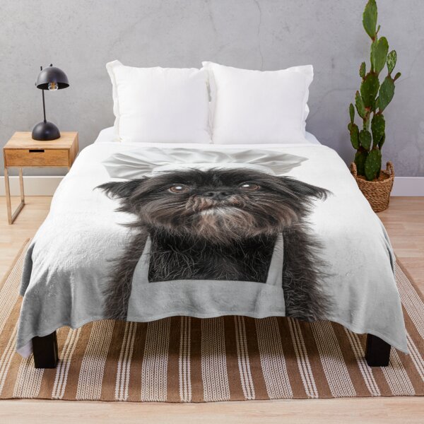 Item preview, Affenpinscher Chef Dog Funny Cooking Apron Hat Cute Pet Portrait designed and sold by LazyOwlStore.