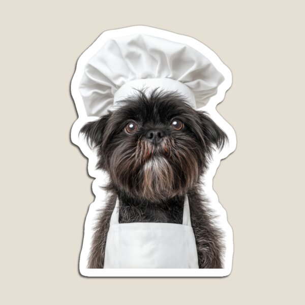 Artikelvorschau, Affenpinscher Kochhund Lustige Kochschürze Mütze Niedliches Haustierporträt entworfen und verkauft von LazyOwlStore.