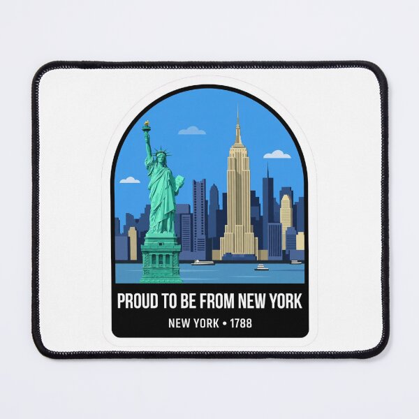 Item preview, Proud To Be From New York Statue Of Liberty NYC Skyline Vintage Badge designed and sold by Tininai.