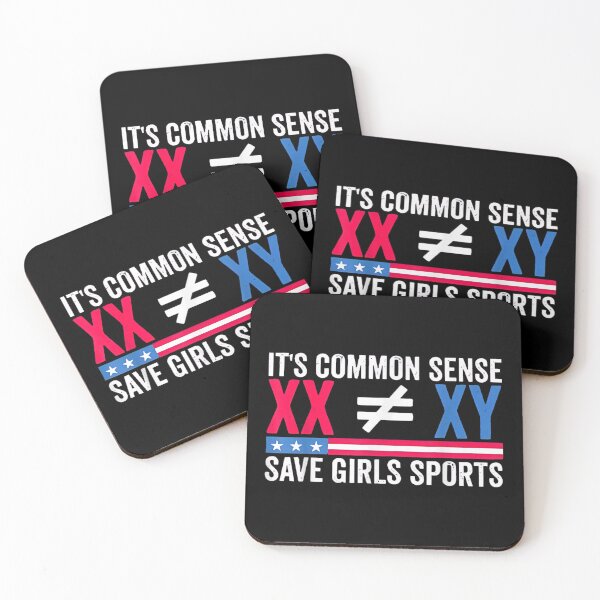 Item preview, It's Common Sense XX Does Not Equal XY Save Girls Sports Conservative American Flag designed and sold by Crookedorbit.