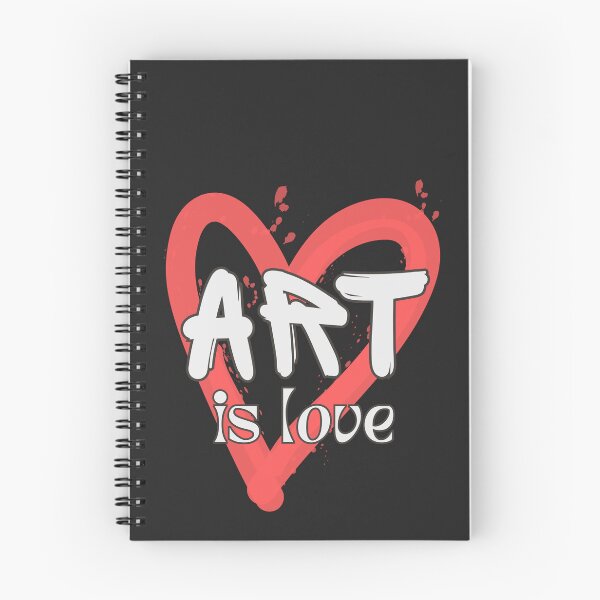 Item preview, Art is Love, white on red heard designed and sold by Noydee Red Salavan.