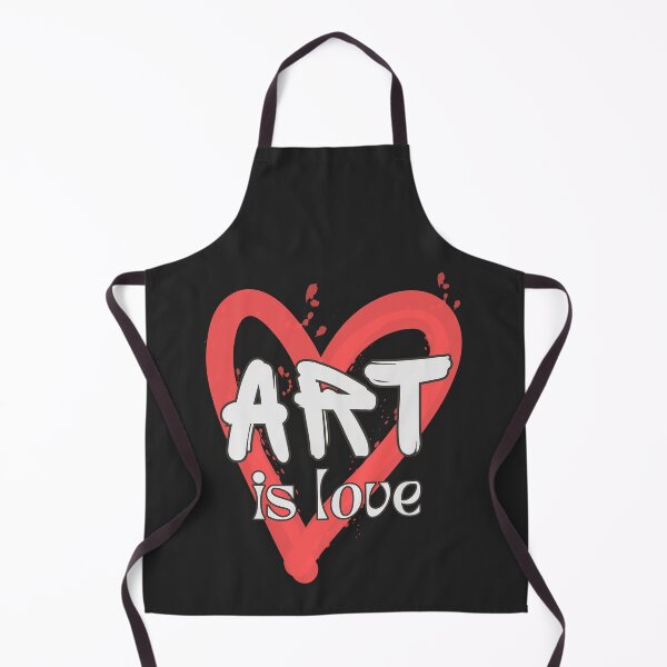 Item preview, Art is Love, white on red heard designed and sold by Noydee Red Salavan.
