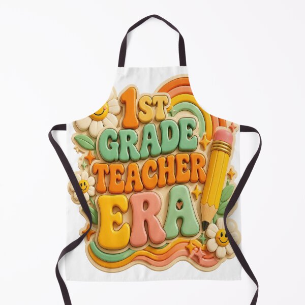 Item preview, 1st Grade Teacher Era Groovy Retro Daisy Back To School designed and sold by mo-carnival.