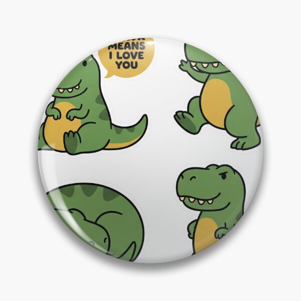 Item preview, Rawr Means I Love You Dinosaur Sticker Sheet designed and sold by Ninjacatoff.