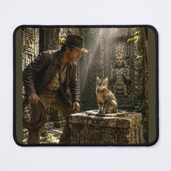 Item preview, Archeologist finds cat in temple designed and sold by WiseBow.