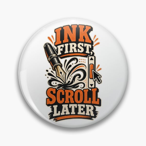 Item preview, Ink First, Scroll Later – Analog Writing and Journaling designed and sold by damiang.