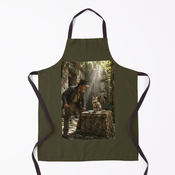 Item preview, Archeologist finds cat in temple designed and sold by WiseBow.
