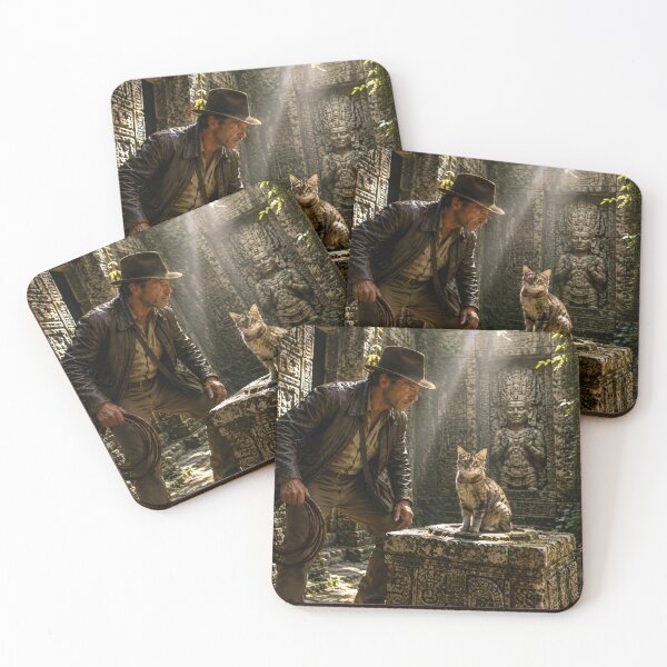 Item preview, Archeologist finds cat in temple designed and sold by WiseBow.