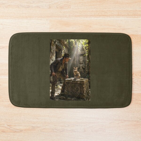 Item preview, Archeologist finds cat in temple designed and sold by WiseBow.