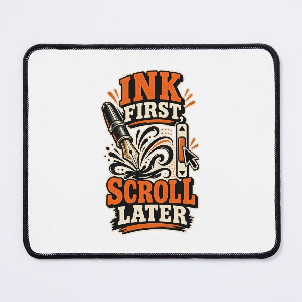 Item preview, Ink First, Scroll Later – Analog Writing and Journaling designed and sold by damiang.