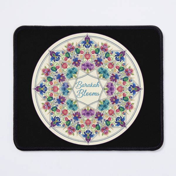 Item preview, Barakah Blooms – Watercolor Floral Islamic Mandala Circle Art designed and sold by D-Islamic.