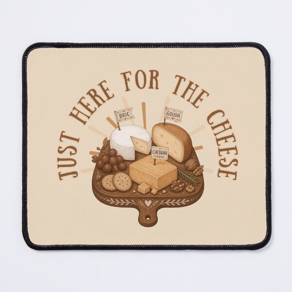 Artikelvorschau, Nur wegen des Käses hier – Cheddar, Brie & Gouda entworfen und verkauft von Shedronpanda.