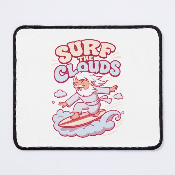 Item preview, Surf the Clouds Funny Kawaii Sky Surfer designed and sold by RiderSpoon.