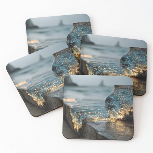 Item preview, Ocean in a Jar – Glowing Surreal Seascape designed and sold by GSizzle1.