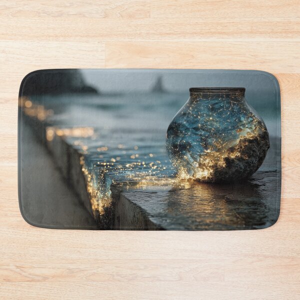 Item preview, Ocean in a Jar – Glowing Surreal Seascape designed and sold by GSizzle1.