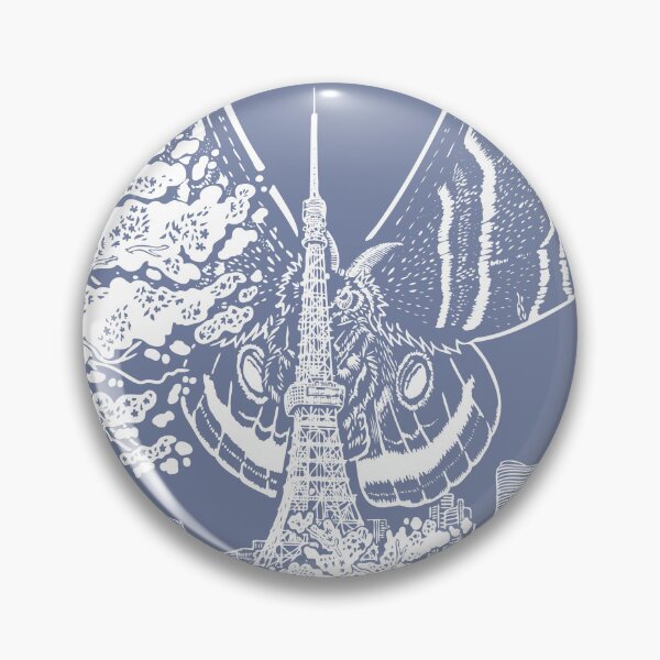 Item preview, Mothra blanco en la Torre de Tokio designed and sold by Jo Ungeheuer.