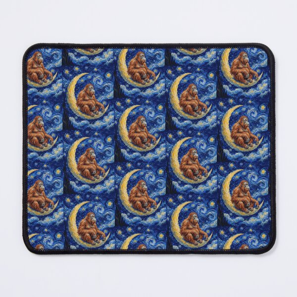 Item preview, Funny Orangutan Starry Night Painting Cute Moon Stars Boys Girls Kids designed and sold by FurryHavenPH.