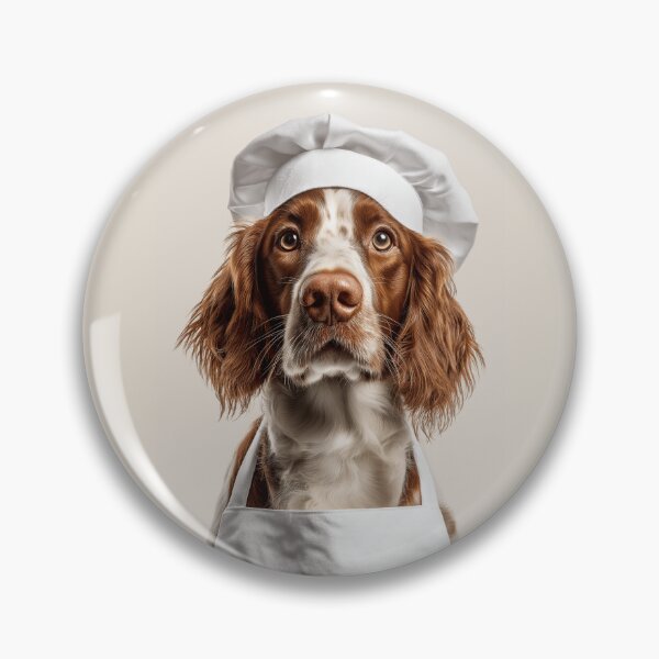 Item preview, Irish Red and White Setter Chef Dog Funny Cooking Apron Hat designed and sold by LazyOwlStore.