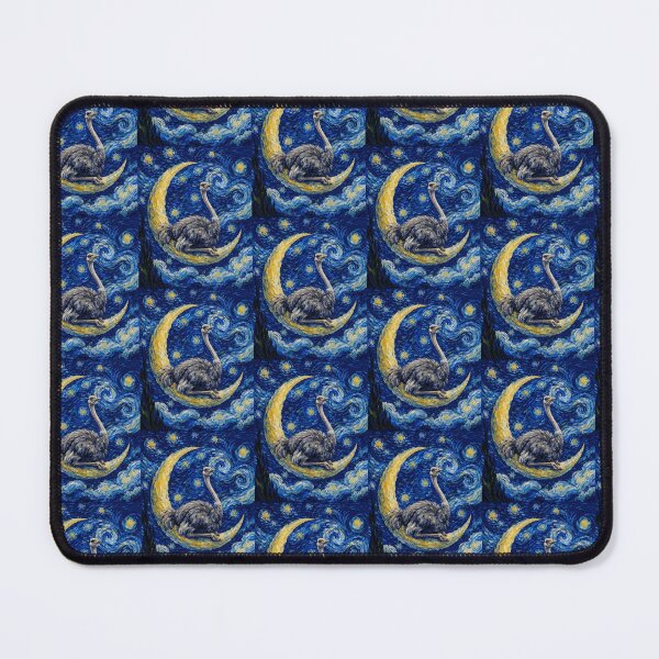 Item preview, Funny Ostrich Starry Night Painting Cute Moon Stars Boys Girls Kids designed and sold by FurryHavenPH.